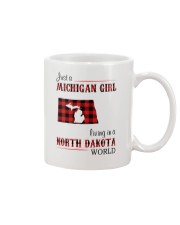 MICHIGAN GIRL LIVING IN NORTH DAKOTA WORLD Mug tile