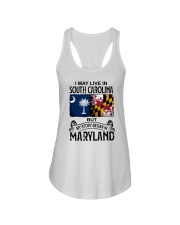 LIVE IN SC BUT MY STORY BEGAN IN MARYLAND Ladies Flowy Tank tile