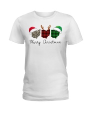 Ohio Merry Christmas Ladies T-Shirt tile