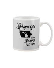 JUST A MICHIGAN GIRL IN AN IOWA WORLD Mug thumbnail