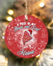 My Heart And Soul Lives In Maine Circle ornament - single (porcelain) aos-circle-ornament-single-porcelain-lifestyles-05