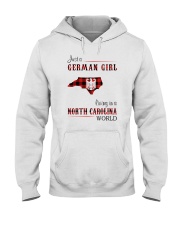 GERMAN GIRL LIVING IN NORTH CAROLINA WORLD Hooded Sweatshirt tile