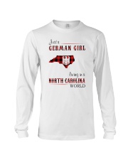 GERMAN GIRL LIVING IN NORTH CAROLINA WORLD Long Sleeve Tee tile
