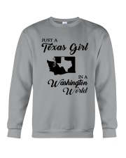 JUST A TEXAS GIRL IN A WASHINGTON WORLD Crewneck Sweatshirt thumbnail