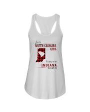 SOUTH CAROLINA GIRL LIVING IN INDIANA WORLD Ladies Flowy Tank thumbnail