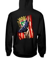 PUERTO RICO AMERICA FLAG Hooded Sweatshirt back