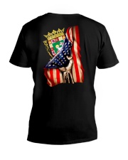 PUERTO RICO AMERICA FLAG V-Neck T-Shirt thumbnail