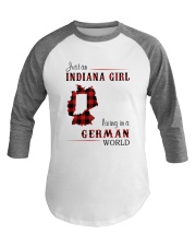 INDIANA GIRL LIVING IN GERMAN WORLD Baseball Tee tile