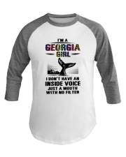 Georgia Girl Just A Mouth With No Filter Baseball Tee tile
