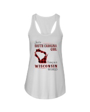 SOUTH CAROLINA GIRL LIVING IN WISCONSIN WORLD Ladies Flowy Tank thumbnail