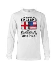 LIVE IN ENGLAND BEGAN IN AMERICA Long Sleeve Tee tile
