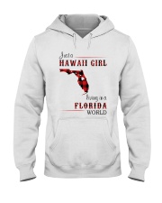 HAWAII GIRL LIVING IN FLORIDA WORLD Hooded Sweatshirt thumbnail