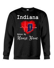 Indiana Makes My Heart Beat Crewneck Sweatshirt tile