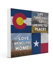 TEXAS COLORADO LOVE BRINGS YOU HOME 16x16 Gallery Wrapped Canvas Prints front