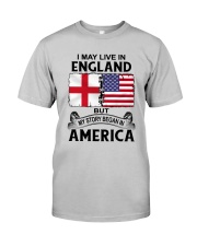 LIVE IN ENGLAND BEGAN IN AMERICA ROOT WOMEN Classic T-Shirt front