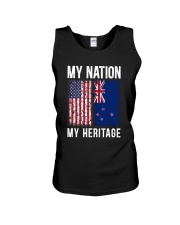 AMERICA MY NATION NEW ZEALAND MY HERITAGE Unisex Tank thumbnail