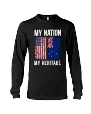 AMERICA MY NATION NEW ZEALAND MY HERITAGE Long Sleeve Tee thumbnail