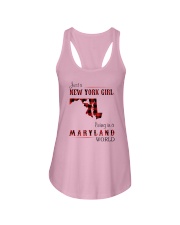 NEW YORK GIRL LIVING IN MARYLAND WORLD Ladies Flowy Tank thumbnail