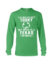 I Alaways Get Lucky Texas Woman Long Sleeve Tee tile