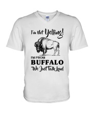 I'M NOT YELLING I'M FROM BUFFALO V-Neck T-Shirt thumbnail