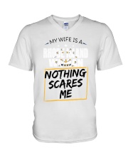 My Wife Is A Rhode Island Woman V-Neck T-Shirt tile