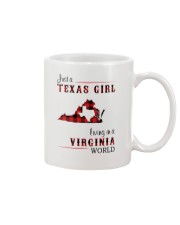 TEXAS GIRL LIVING IN VIRGINIA WORLD Mug tile