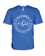 ALASKA LIVES IN MY HEART V-Neck T-Shirt thumbnail