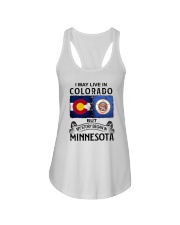 LIVE IN COLORADO BEGAN IN MINNESOTA Ladies Flowy Tank tile