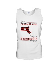 CANADIAN GIRL LIVING IN MASSACHUSETTS WORLD Unisex Tank thumbnail