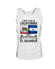 LIVE IN CALIFORNIA BEGAN IN EL SALVADOR Unisex Tank thumbnail