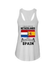 LIVE IN NETHERLANDS BEGAN IN SPAIN ROOT Ladies Flowy Tank thumbnail