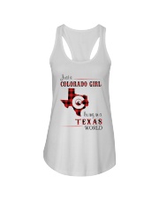 COLORADO GIRL LIVING IN TEXAS WORLD Ladies Flowy Tank thumbnail