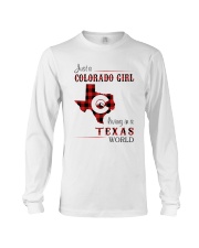 COLORADO GIRL LIVING IN TEXAS WORLD Long Sleeve Tee thumbnail