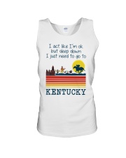 I'M OK BUT I NEED TO GO TO KENTUCKY Unisex Tank tile