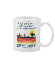 I'M OK BUT I NEED TO GO TO KENTUCKY Mug tile