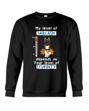 Boxer My Level Of Sarcasm Crewneck Sweatshirt tile