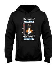 Boxer My Level Of Sarcasm Hooded Sweatshirt tile