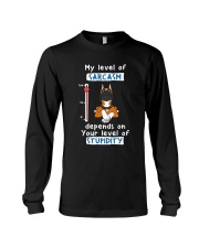 Boxer My Level Of Sarcasm Long Sleeve Tee tile
