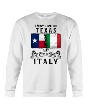 LIVE IN TEXAS BEGAN IN ITALY Crewneck Sweatshirt tile