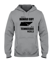 JUST A HAWAII GUY IN A TENNESSEE WORLD Hooded Sweatshirt thumbnail