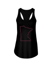 Minnesota Map Light Ladies Flowy Tank tile
