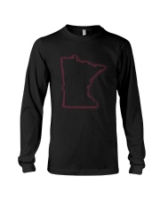Minnesota Map Light Long Sleeve Tee tile