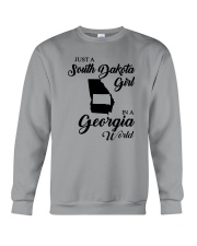 JUST A SOUTH DAKOTA GIRL IN A GEORGIA WORLD Crewneck Sweatshirt thumbnail