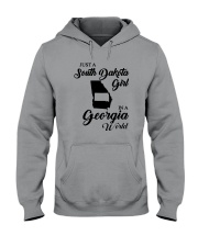 JUST A SOUTH DAKOTA GIRL IN A GEORGIA WORLD Hooded Sweatshirt thumbnail