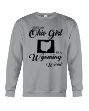 JUST AN OHIO GIRL IN A WYOMING WORLD Crewneck Sweatshirt thumbnail