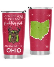 The Wise Moved To Ohio 20oz Cone Glitter Tumbler front