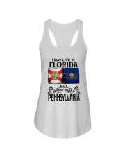 LIVE IN FLORIDA BEGAN IN PENNSYLVANIA Ladies Flowy Tank tile