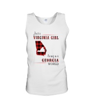 VIRGINIA GIRL LIVING IN GEORGIA WORLD Unisex Tank tile