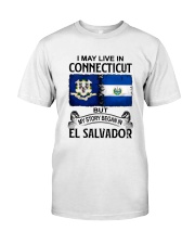 LIVE IN CONNECTICUT BEGAN IN EL SALVADOR Classic T-Shirt tile