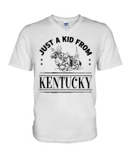 Just A Kid From Kentucky V-Neck T-Shirt tile